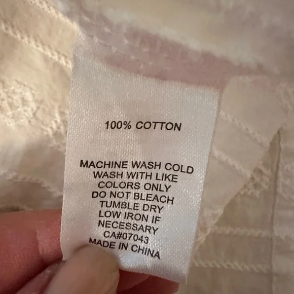 4OUR DREAMERS White Cotton Shirt US XL🌸 - Picture 7 of 10